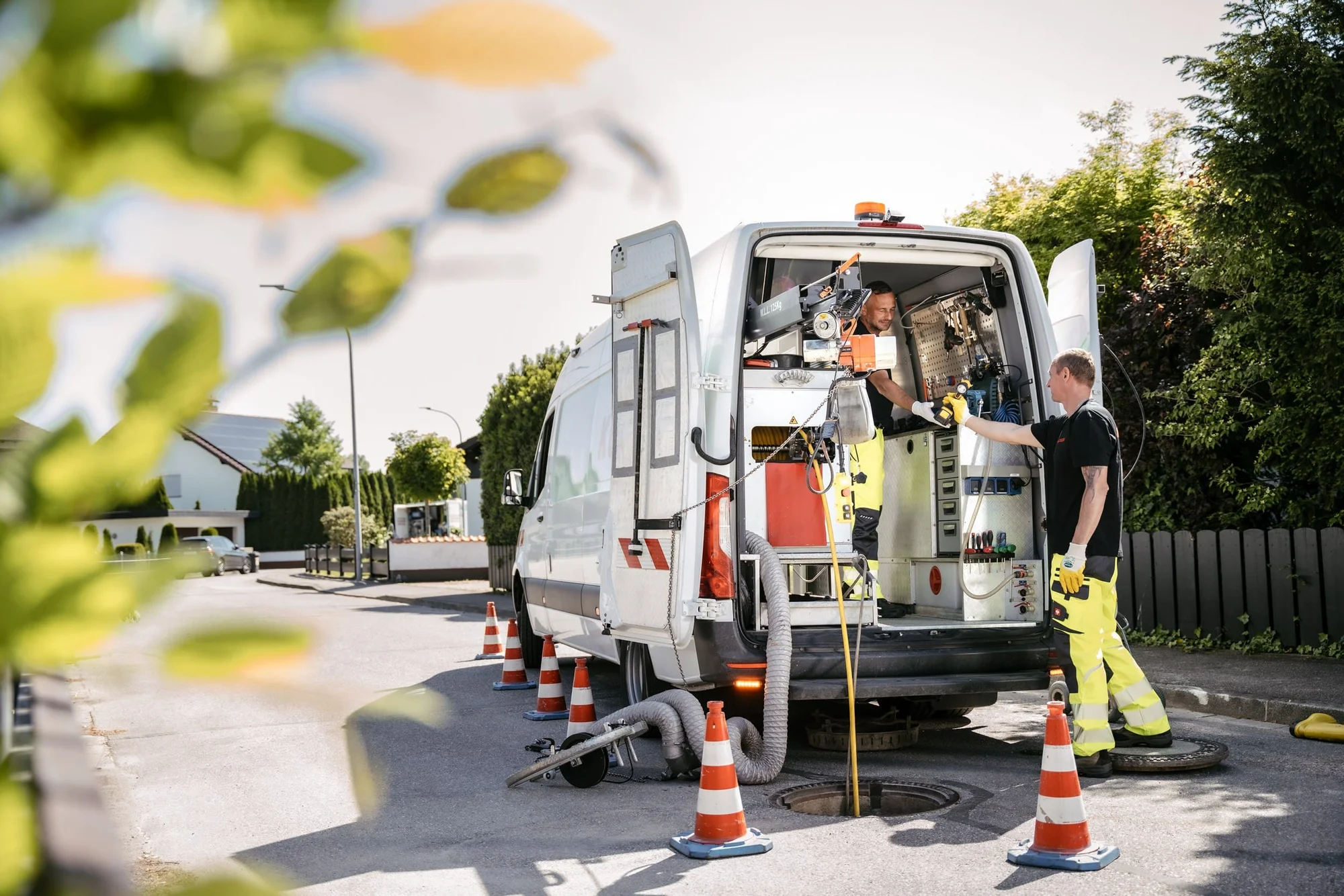 Ablauf bei Kanalreinigung und Rohrreinigung in Sünching